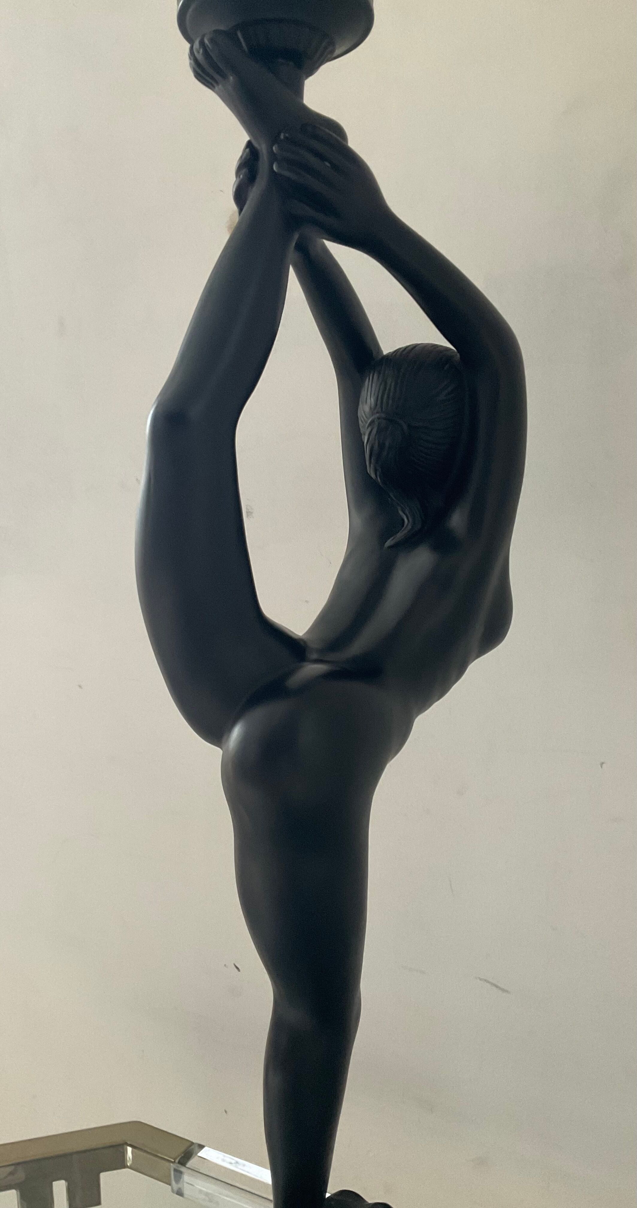 Vintage lamp Dancer of the 70s-80s Art Deco style