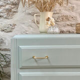 Compass feet chest of drawers