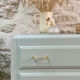 Compass feet chest of drawers