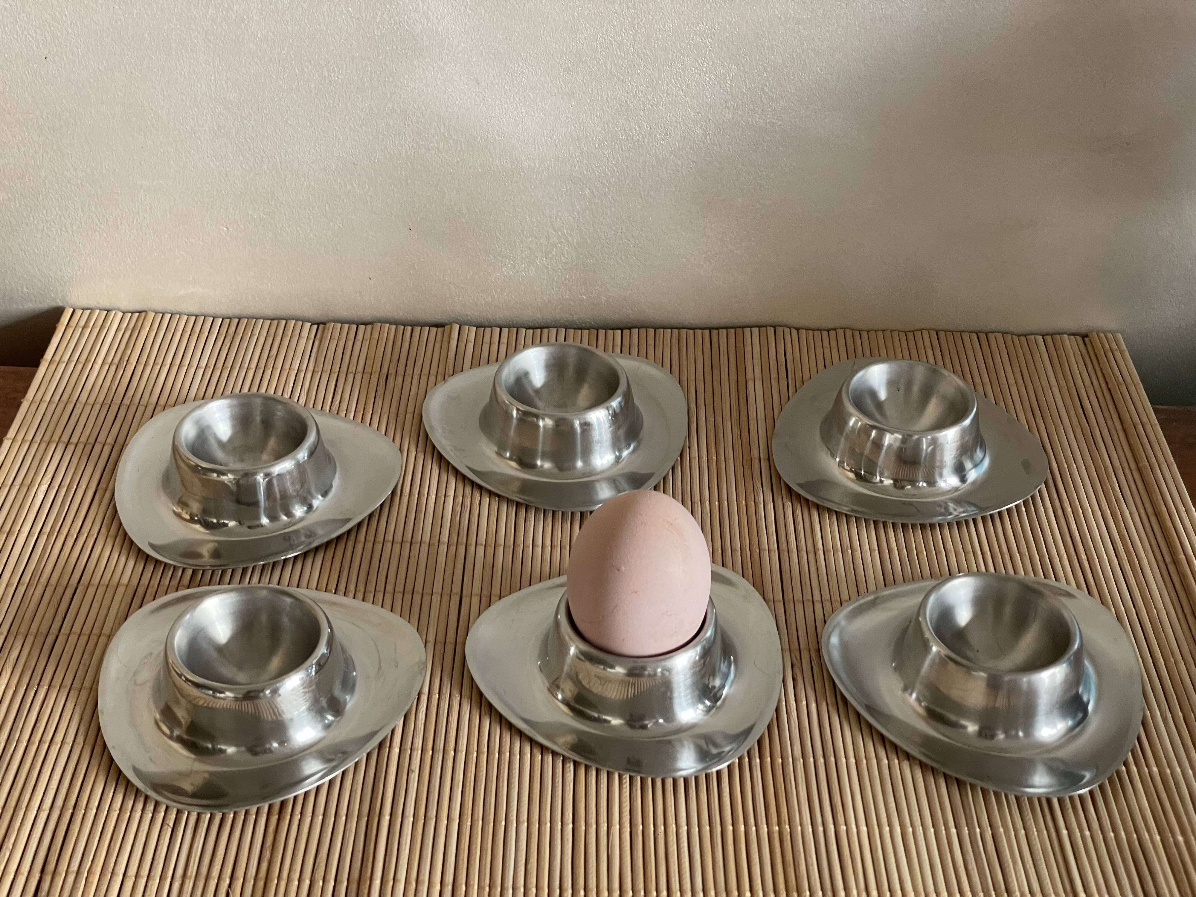 6 stainless steel shells