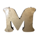 Lettre d’enseigne dorée « M »
