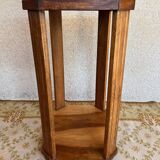 Art Deco walnut side table or serving trolley, side table