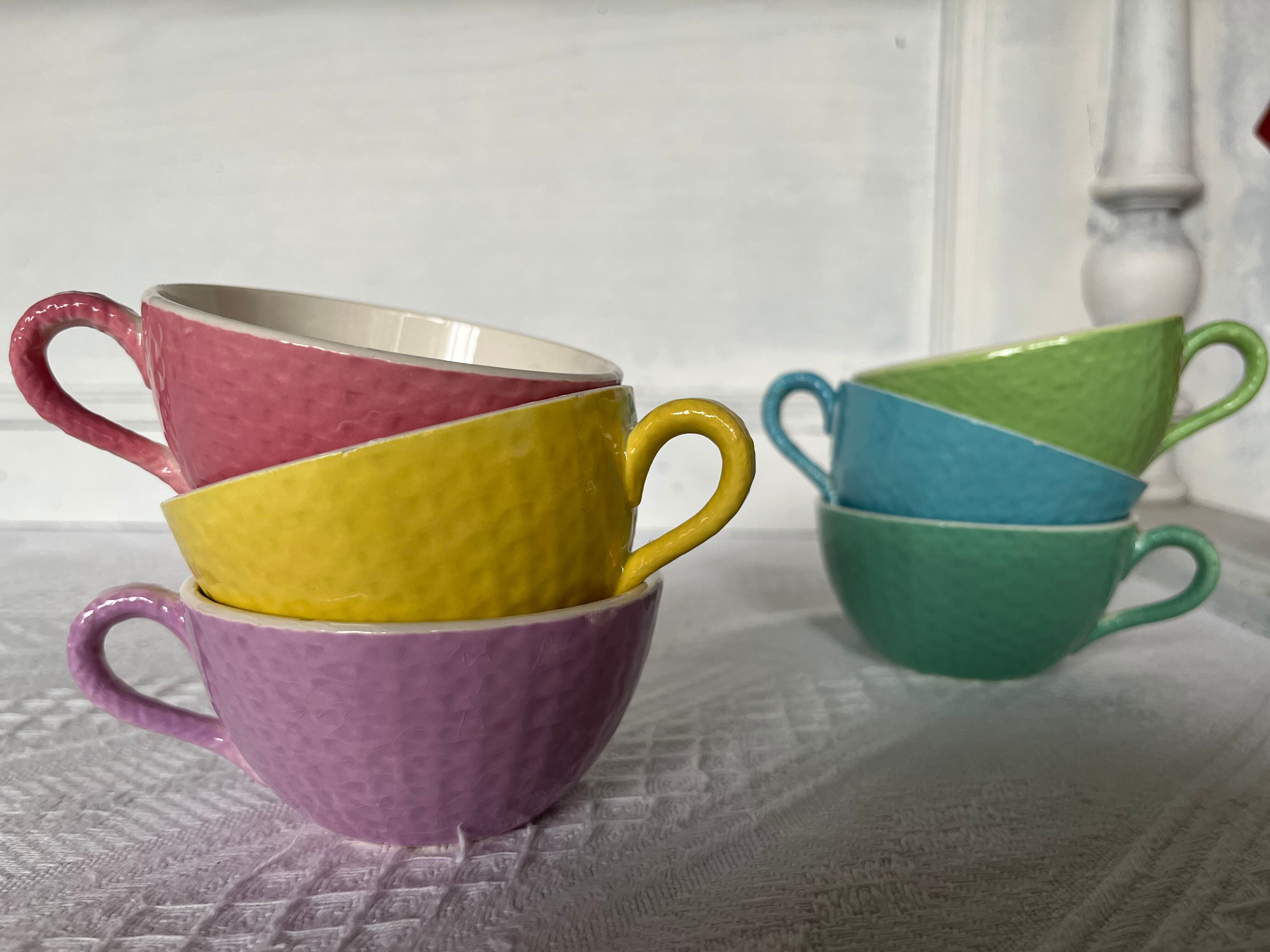 Series of 6 cups Digoin