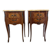 French Louis XV Style Bedside Tables, 1970s