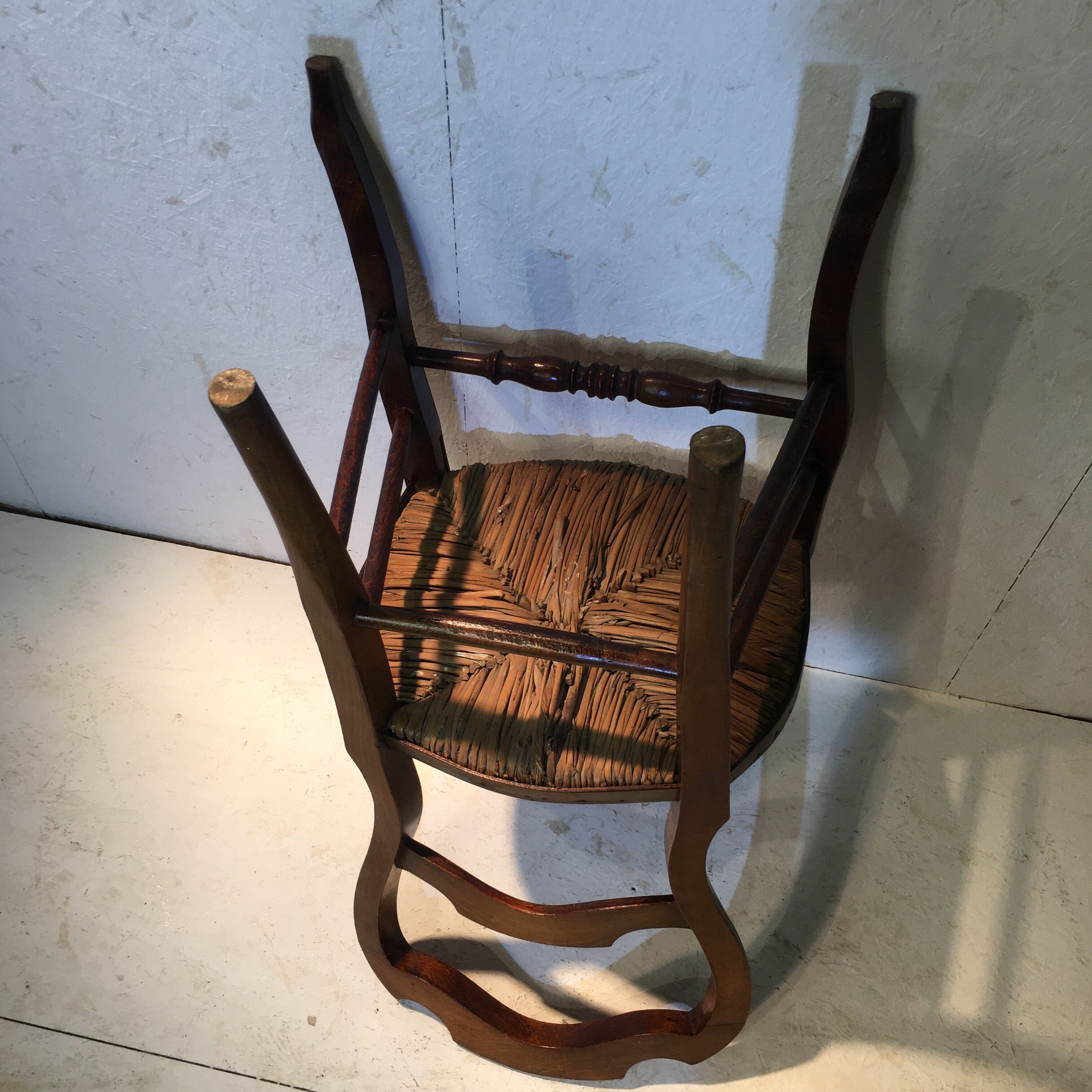 Mulched wooden chair