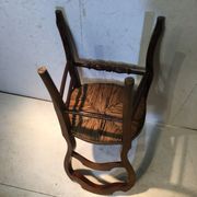 Mulched wooden chair