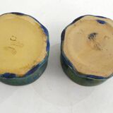 Glazed stoneware egg set