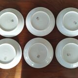 Platter and 11 dessert plates in Chapus Frères Limoges porcelain
