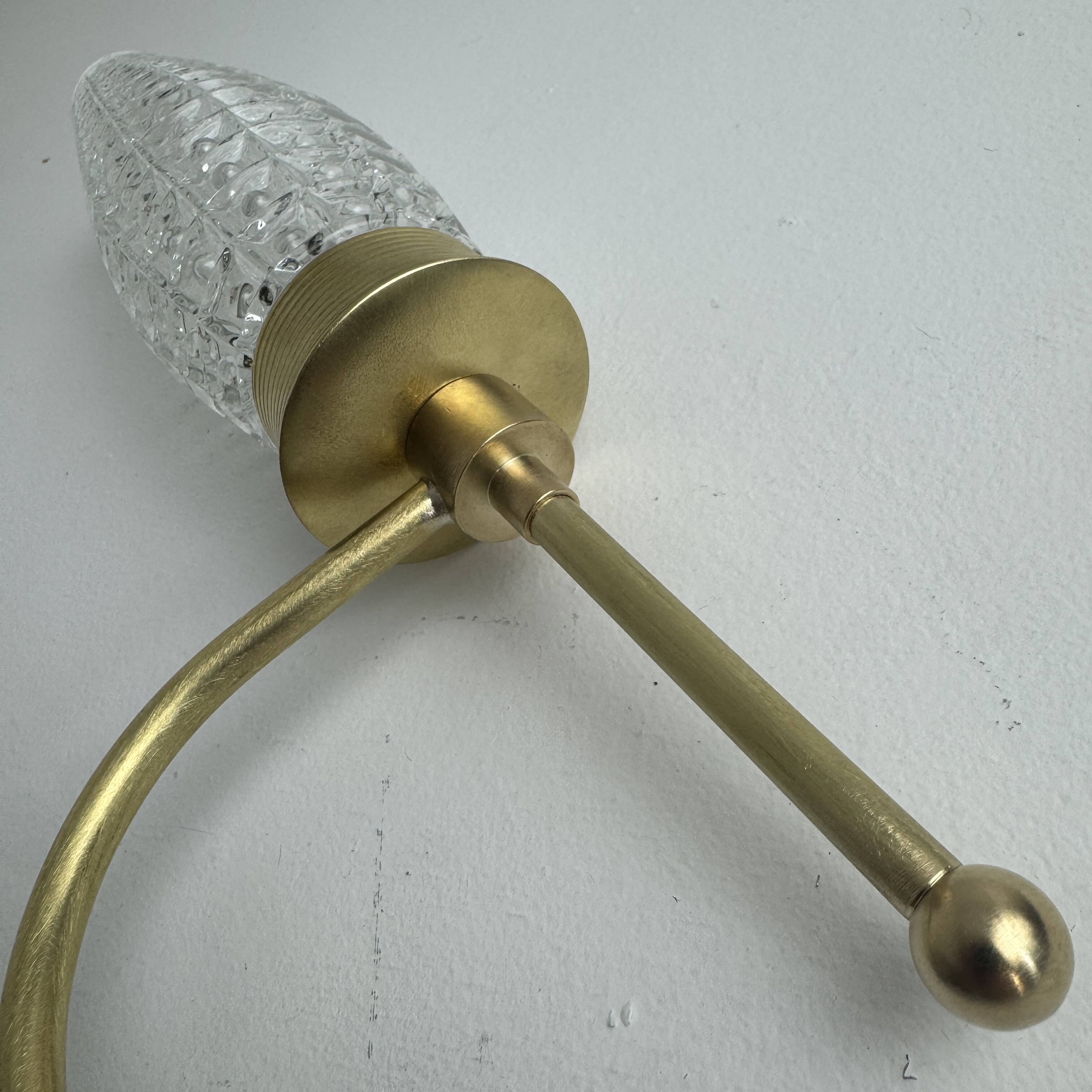 Pair of antique wall lights 1950 vintage
