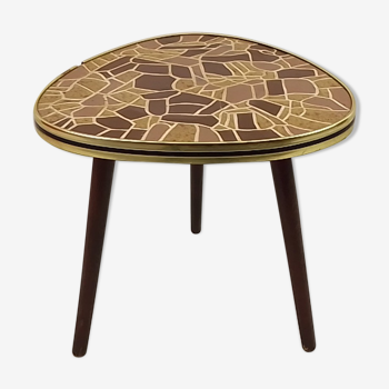Table tripode vintage déco style mosaïque