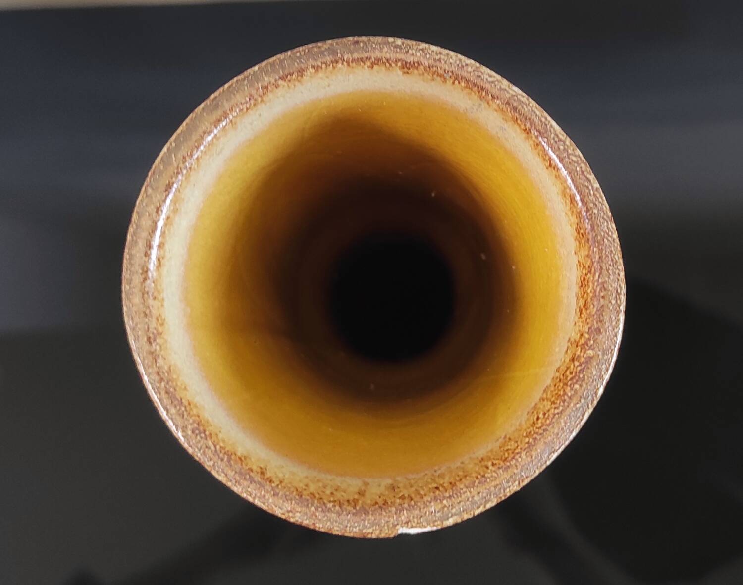 Vintage large vase in Pyrite stoneware