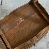 A bedside table with a drawer and a niche in Louis XV style.