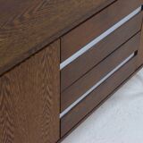 Dutch Minimalist Wenge Wooden Sideboard by Tijsseling 1970s