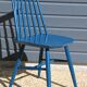 2 blue Tapiovaara style chairs
