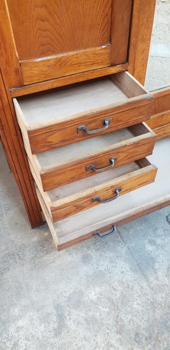 Art-deco style glazed cabinet