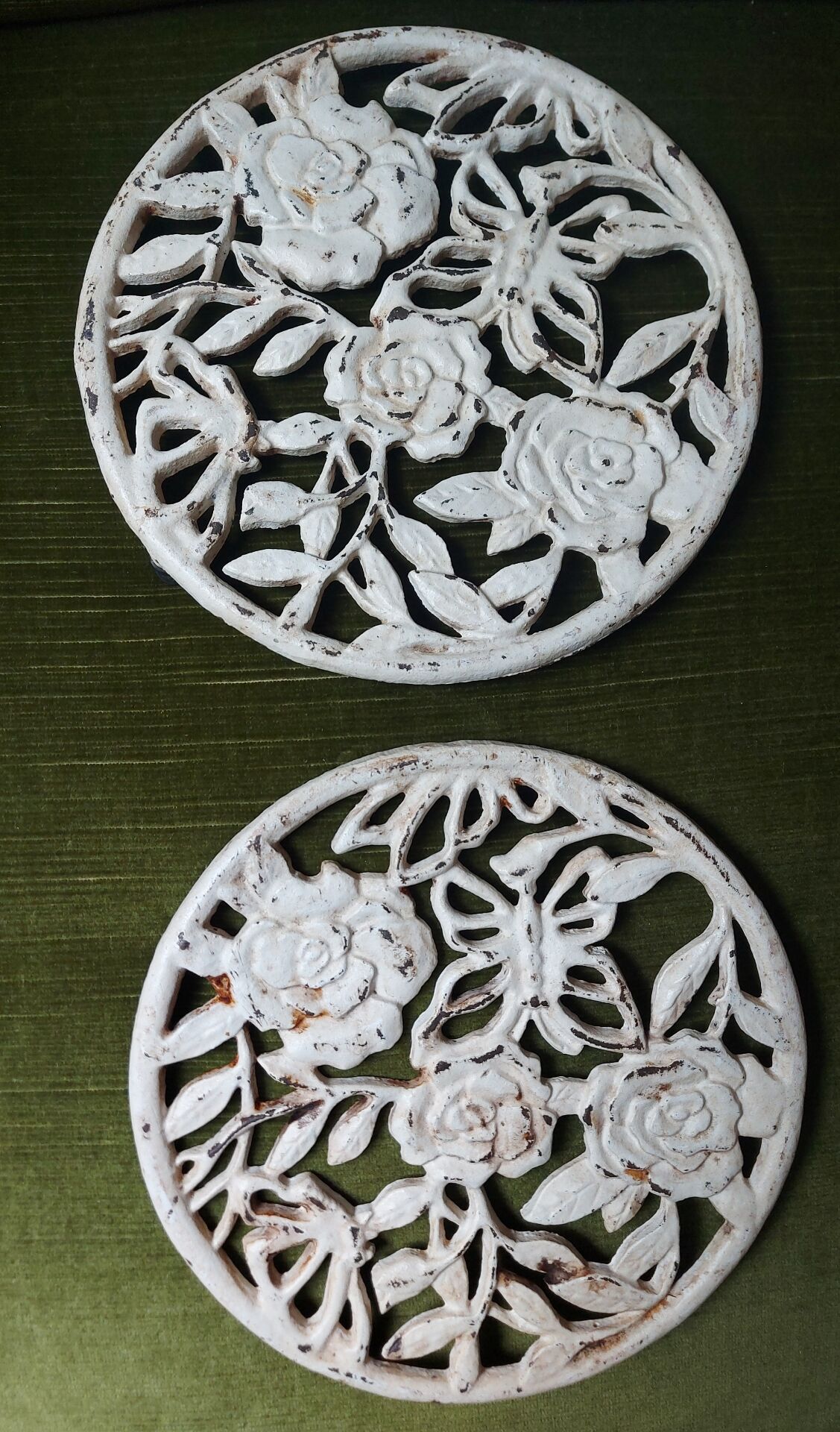 2 dessous de plat fonte