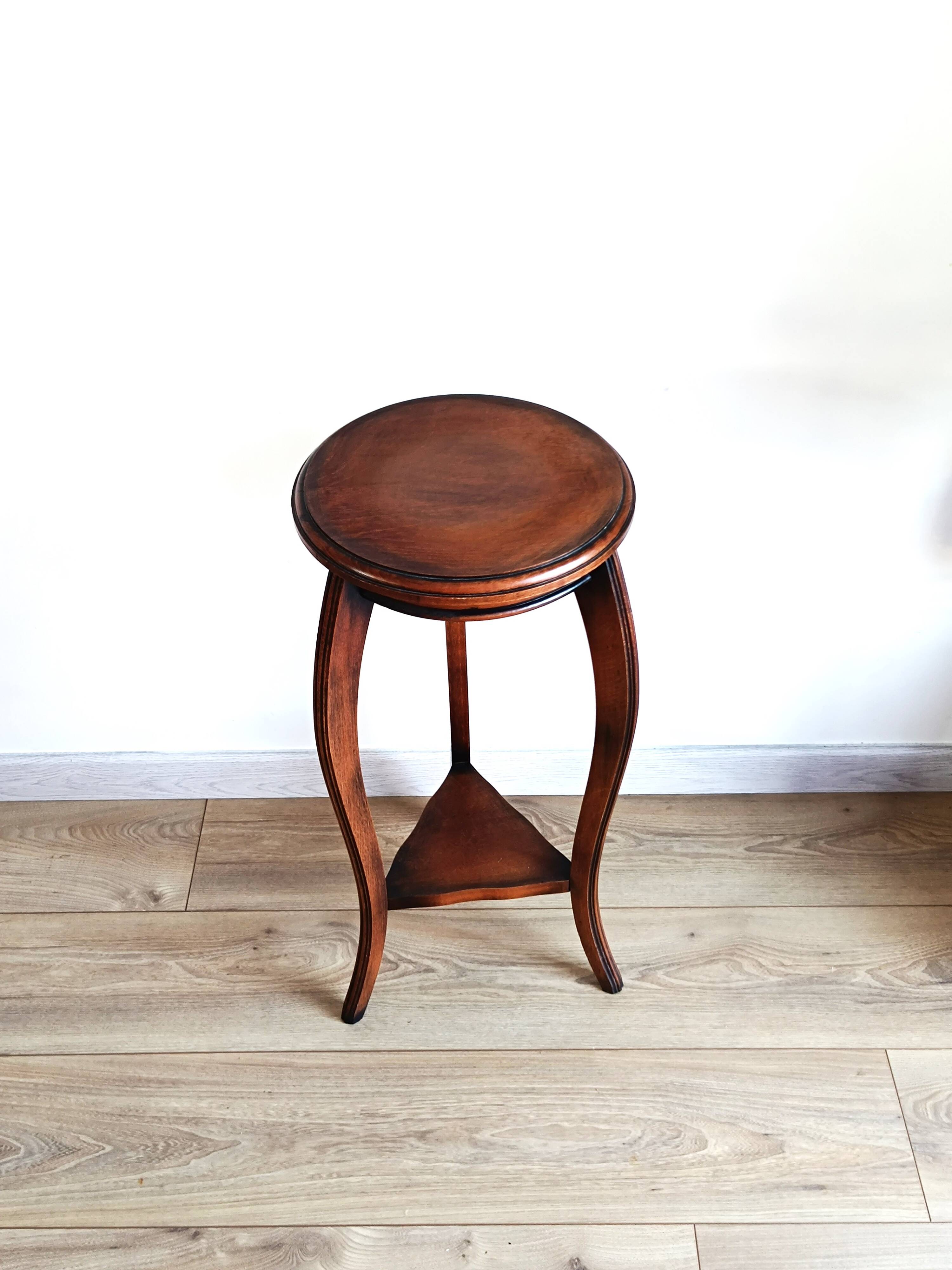 Small solid wood stool