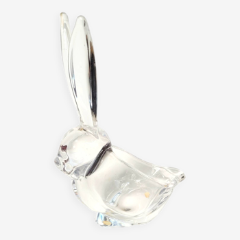 Grand lapin vide poche en cristal de Vannes