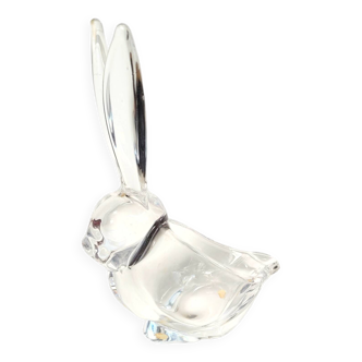 Grand lapin vide poche en cristal de Vannes