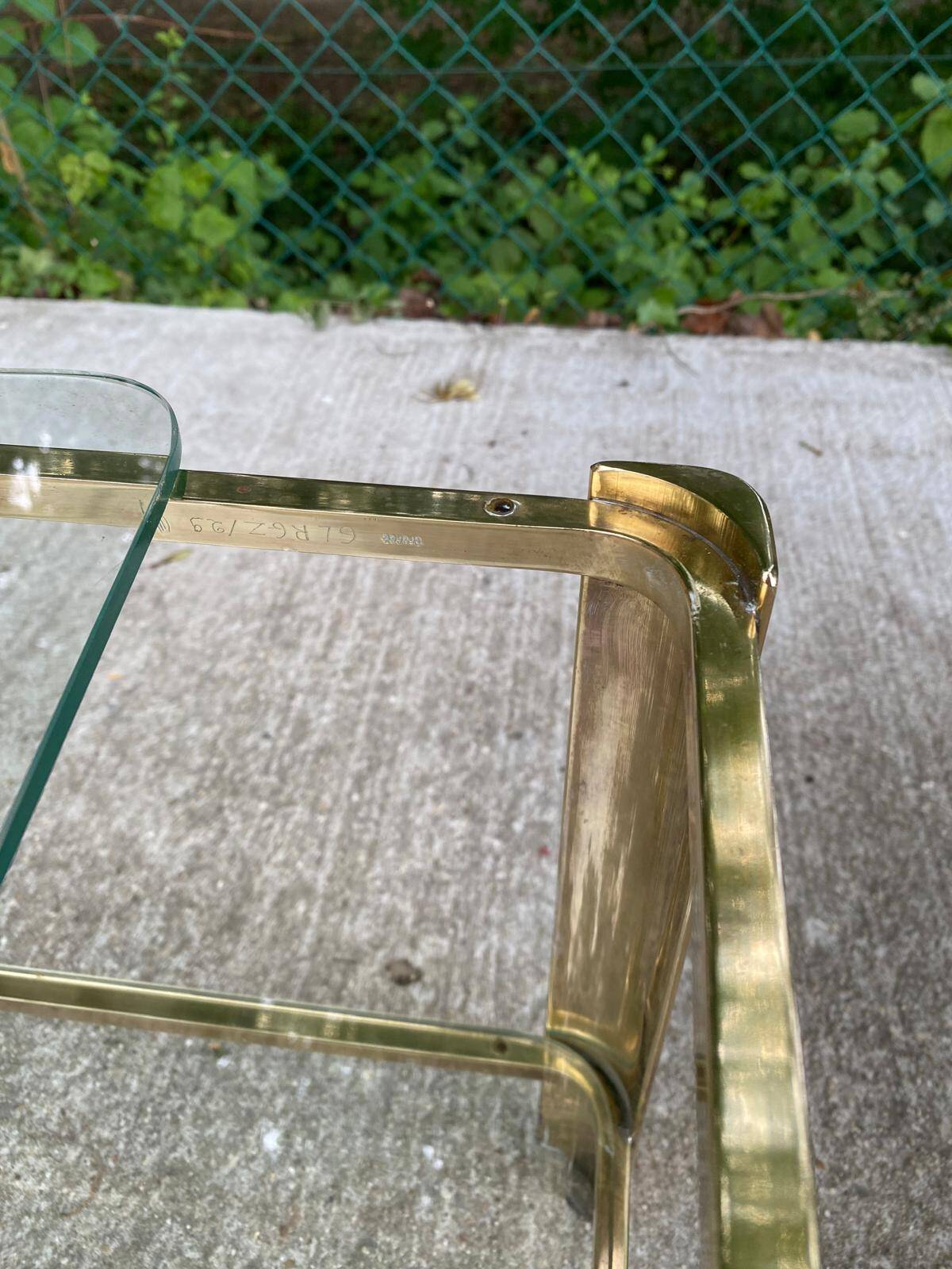Bronze coffee table signed J.T. Lepelletier for Broncz 1960 111cm