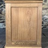Old oak craft cabinet with sliding door
