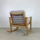 Rocking-chair danois par Finn Juhl pour M. Nissen, Danemark années 1960