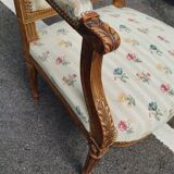 Paire de fauteuils anciens style louis xvi