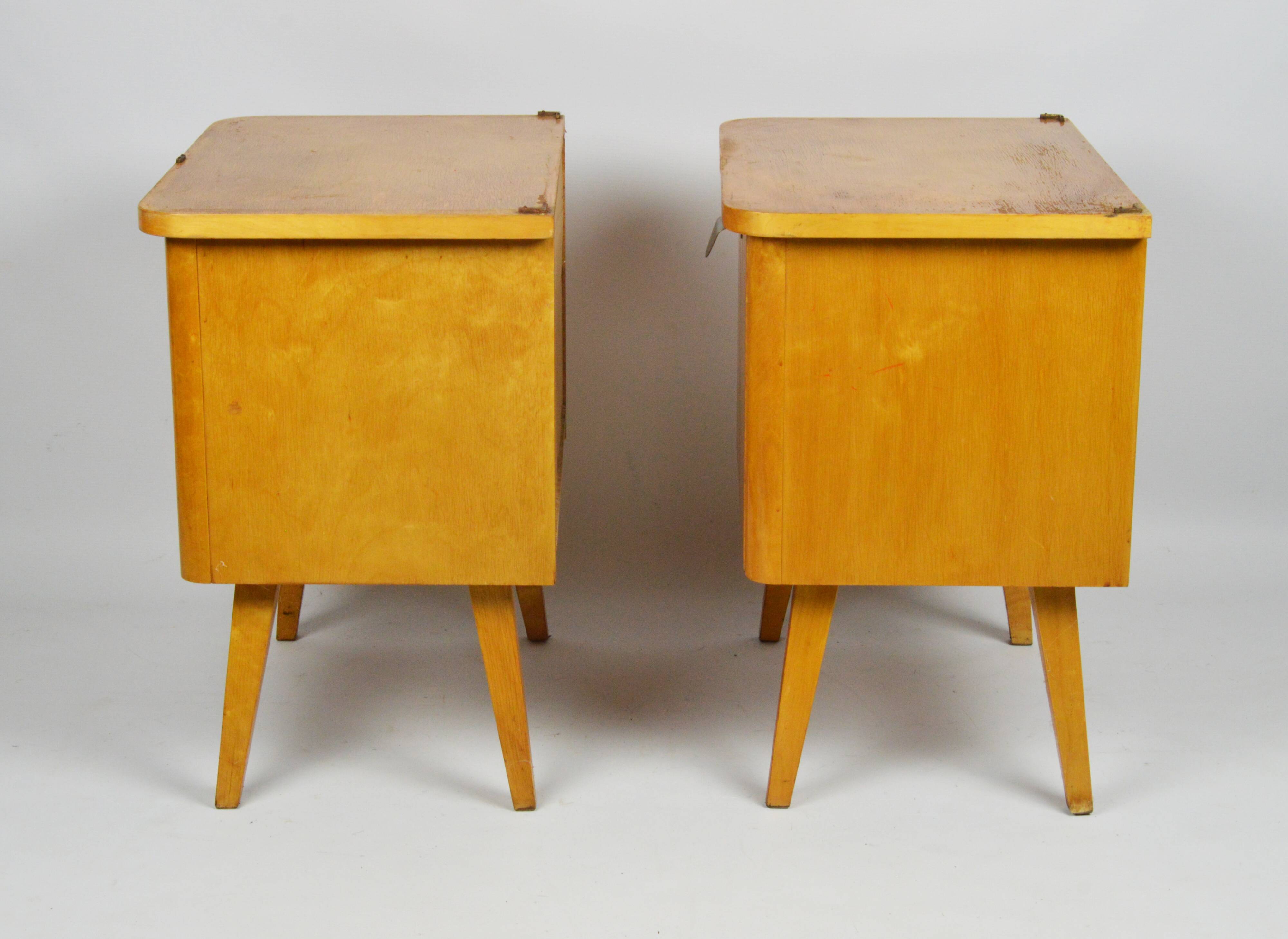 Pair of bedside tables, 1970s