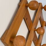 Porte manteau mural en pin
