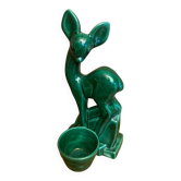 Figurine Biche Ancienne Art Deco ST CLÉMENT Céramique Lemanceau Vintage