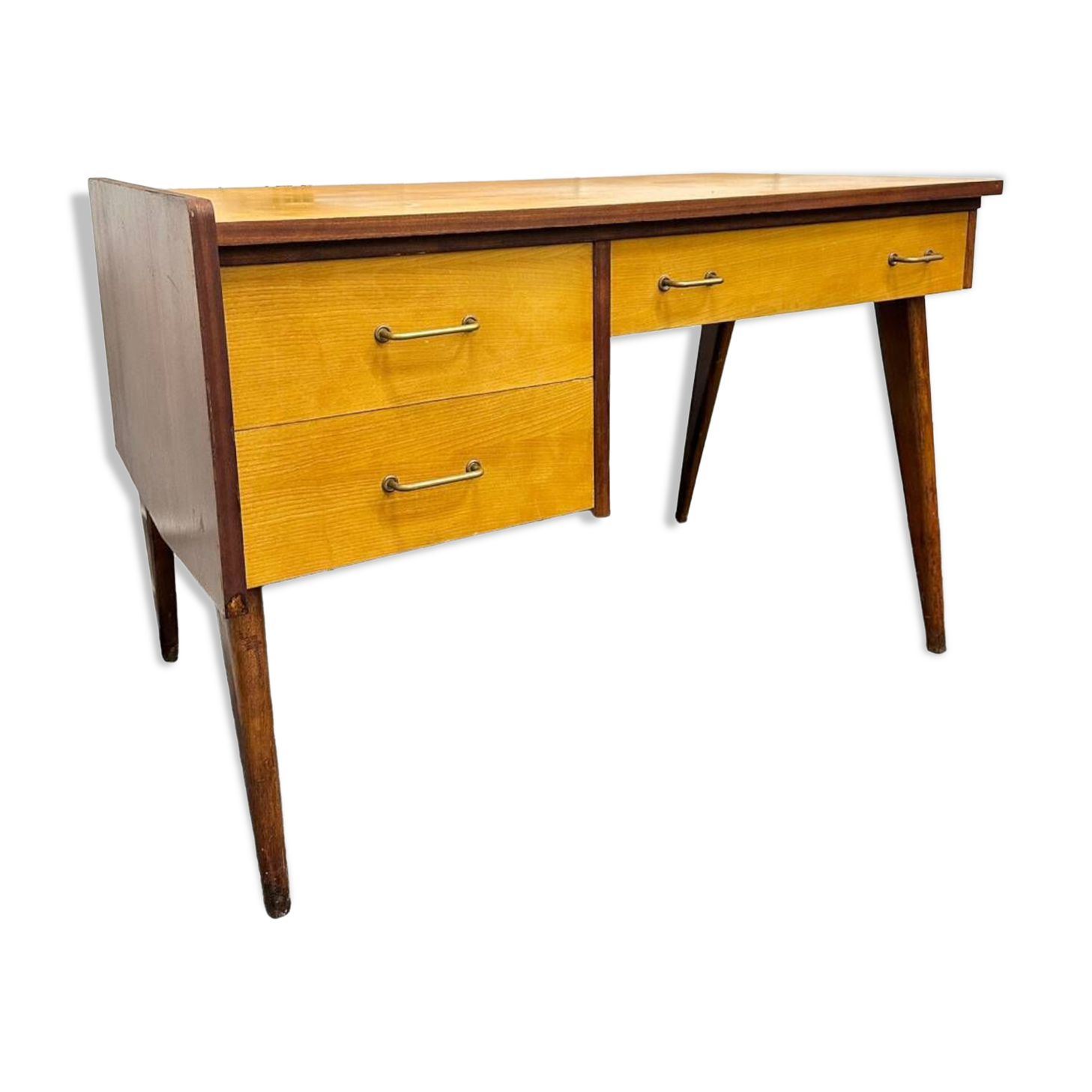 Vintage compass feet desk