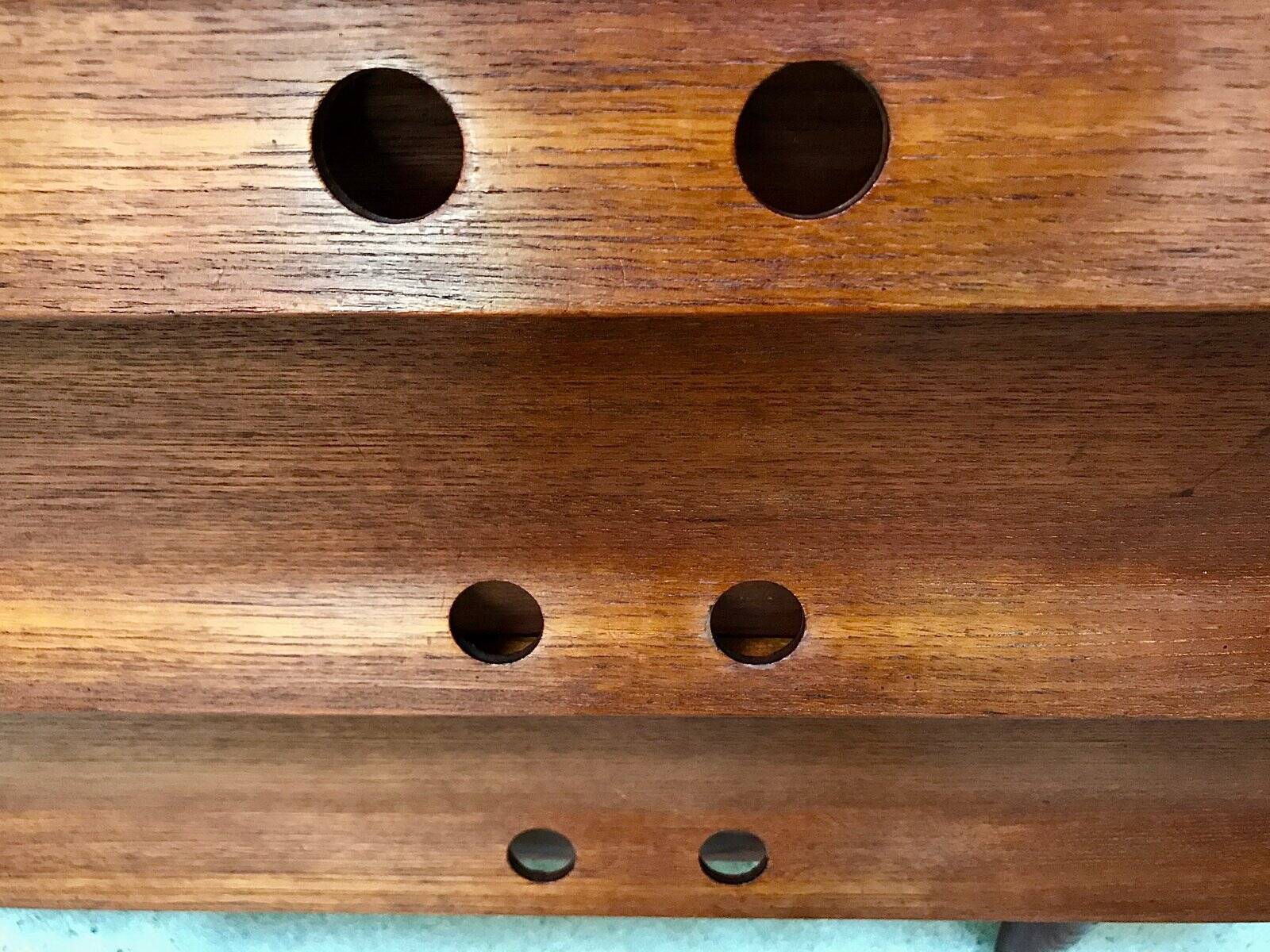 Mid-Century Modern Teak sideboard with brass handles, Germany 1960s