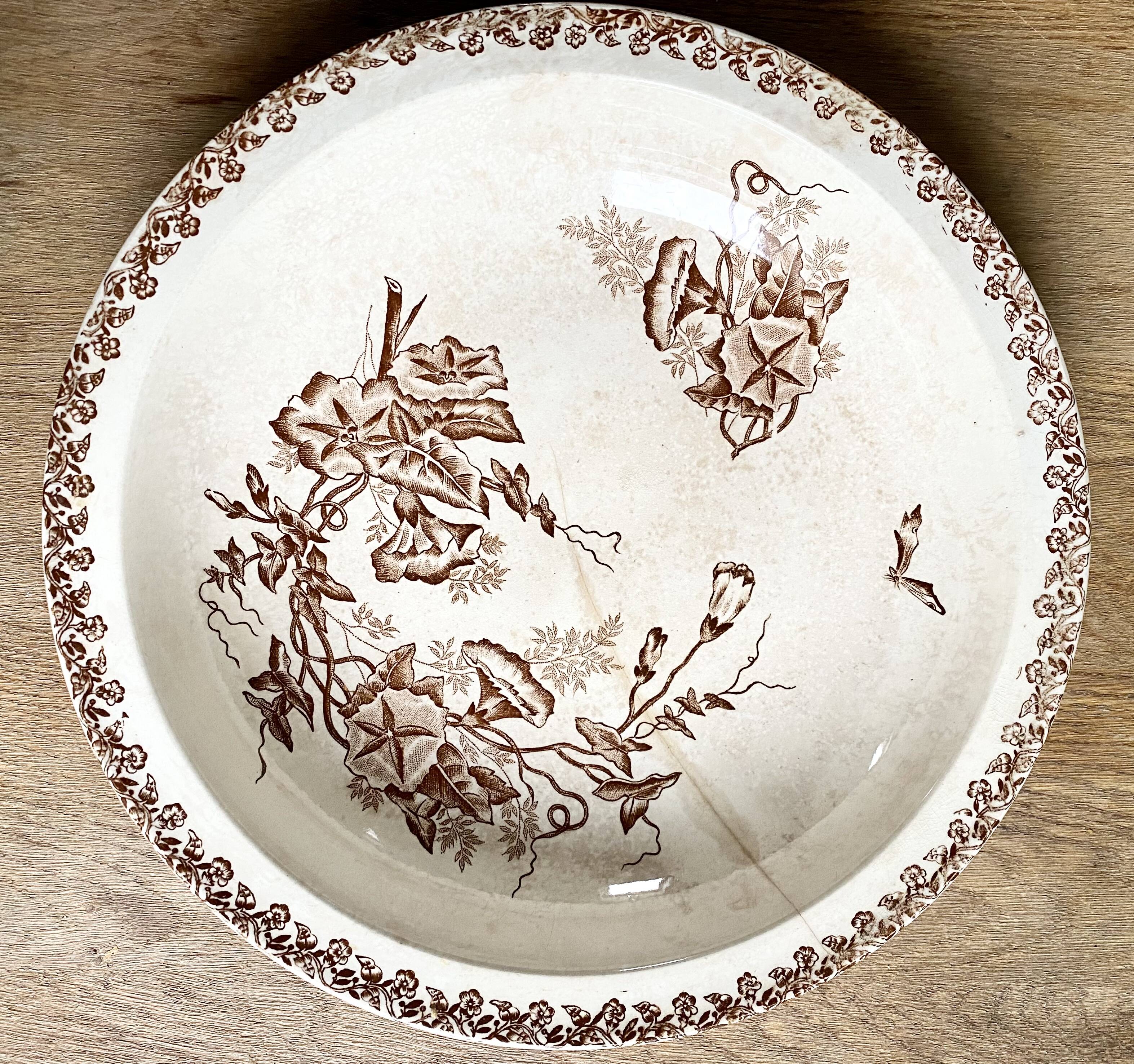 Old hollow dish