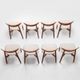 Harry Ostergaard set of eight dining chairs in teak Randers Denmark 1960