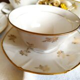 Set of 4 white porcelain cups