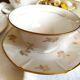 Set of 4 white porcelain cups