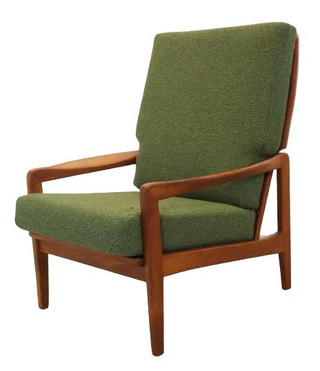 Fauteuil vintage en teck, milieu XXème