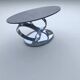 Page 1 of 8 Table Olympe with rotating glass and grey ceramic tops