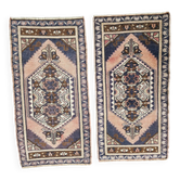 2 tapis turcs vintage faits main