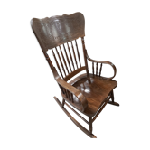 Rocking chair signed Novoles Straza Yugoslavia
