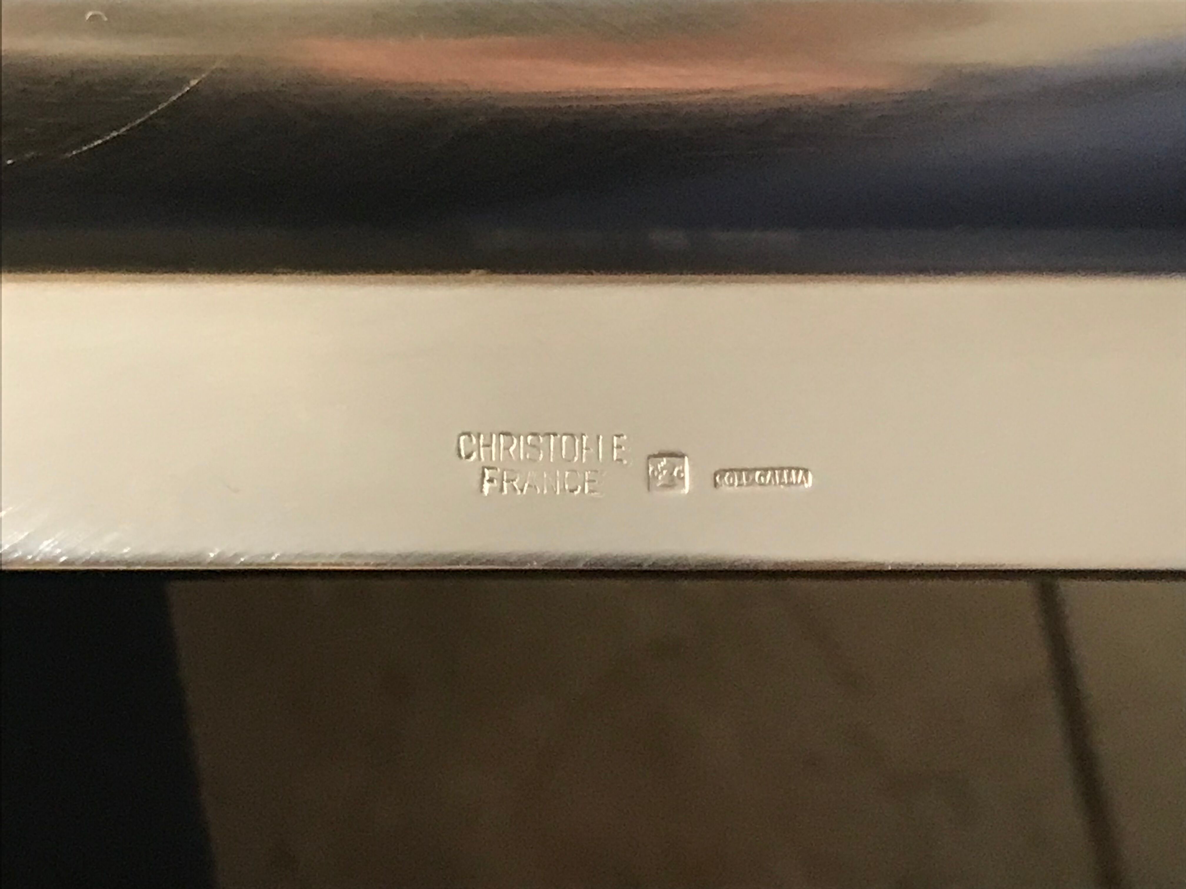 Rectangular tabletop / dish chritofle sterling silver