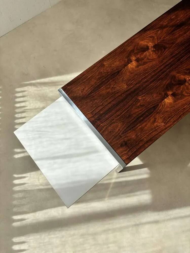 Vintage Dutch Design coffee table by Topform, rosewood, 1960s.