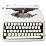 Hermes Baby Rocket green lime typewriter revised new ribbon