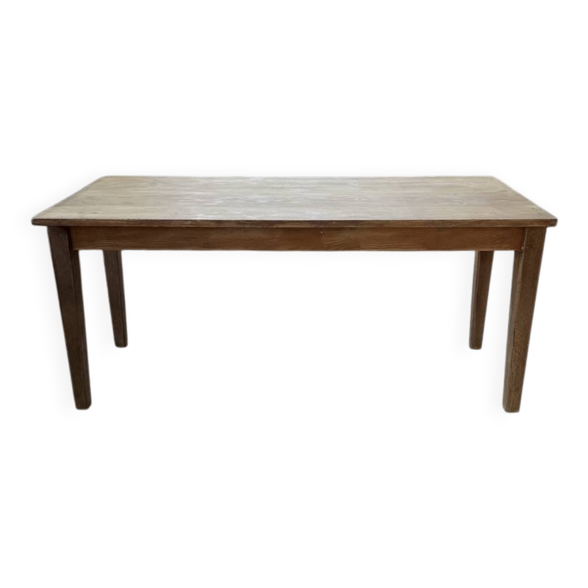 Table de ferme en pin et chêne