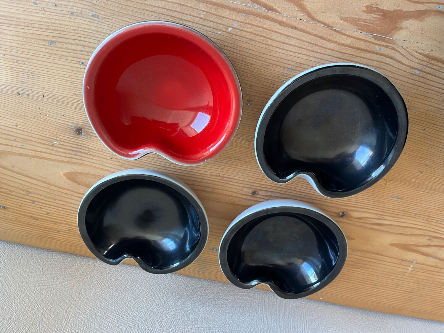 Vintage ceramic service by Fernand Elchinger