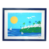 Casapueblo original screenprint 1990 signed carlos paez vilaro 1923 2014