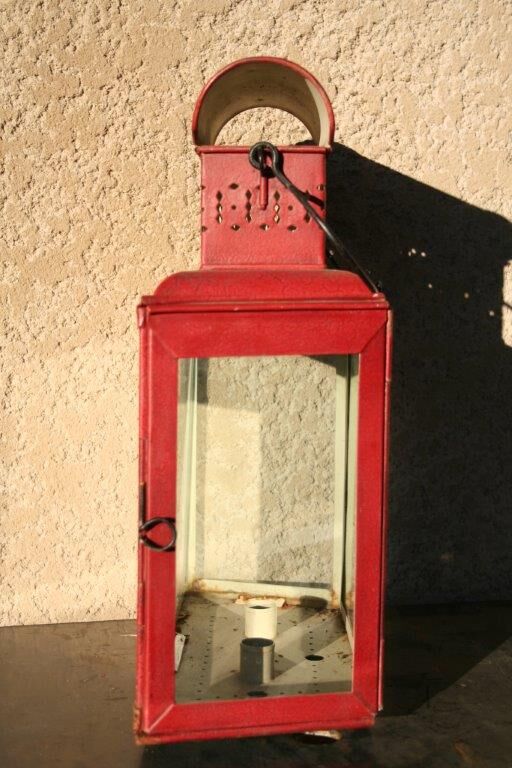 Painted sheet metal wall Lantern