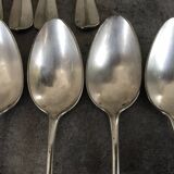 Lot de 15 anciens couverts en métal argenté monogrammé, orfèvrerie christofle