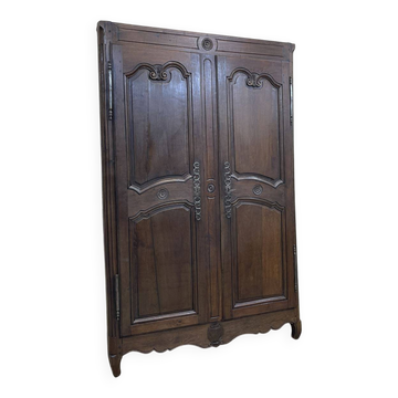 Façade d'armoire en chêne XVIIIème