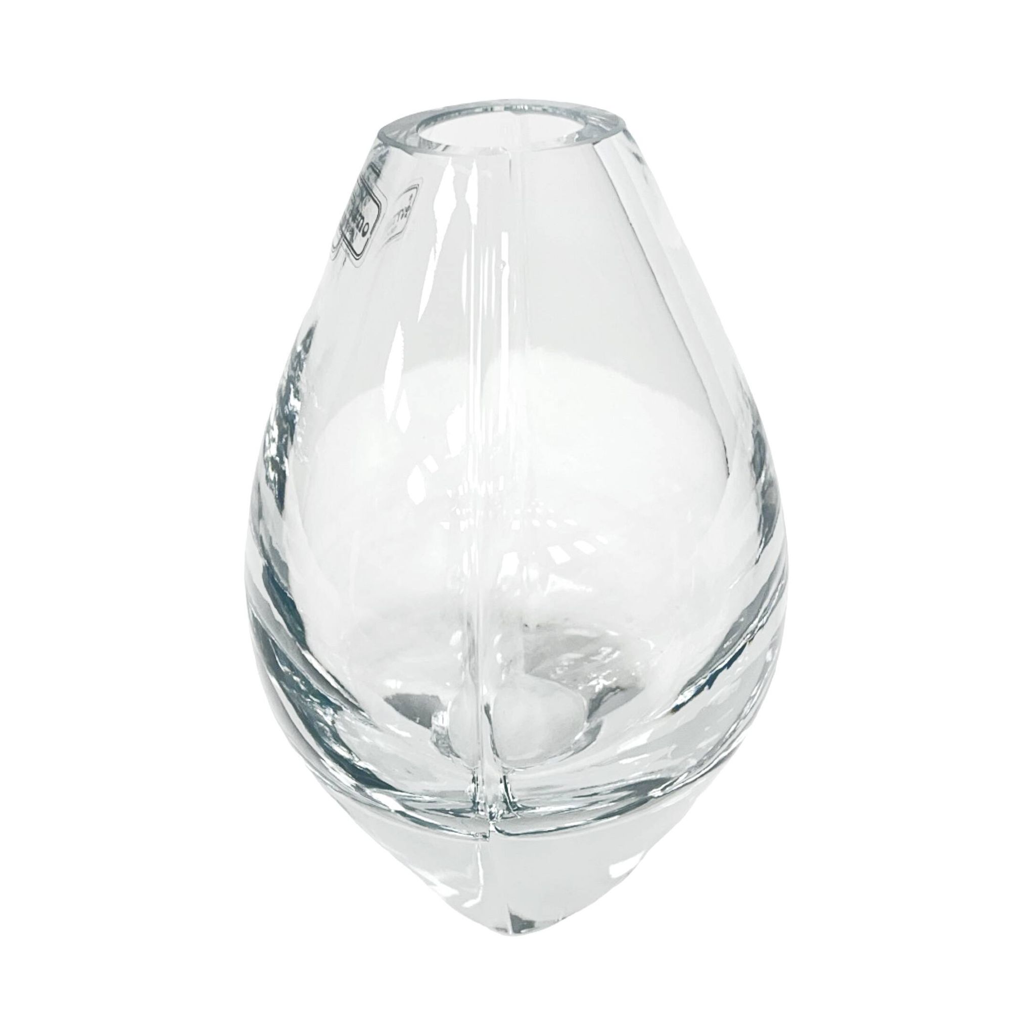 Vase en verre soufflé à la main, design minimaliste, Formano Allemagne, années 1980.
